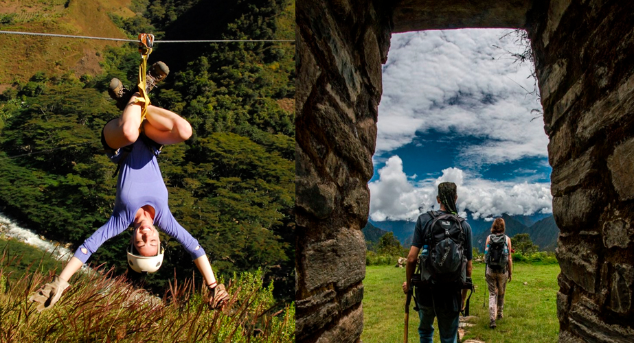 Day 2: Inca Trail by Llactapata “1st view Machupicchu” OR ZIPLINE Day 2: Inca Trail by Llactapata “1st view Machupicchu” OR ZIPLINE