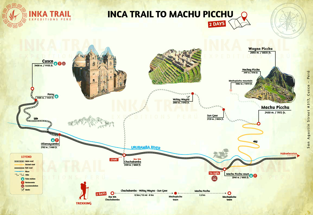 Map - Day 2: Machupicchu “The Sunrise Experience”